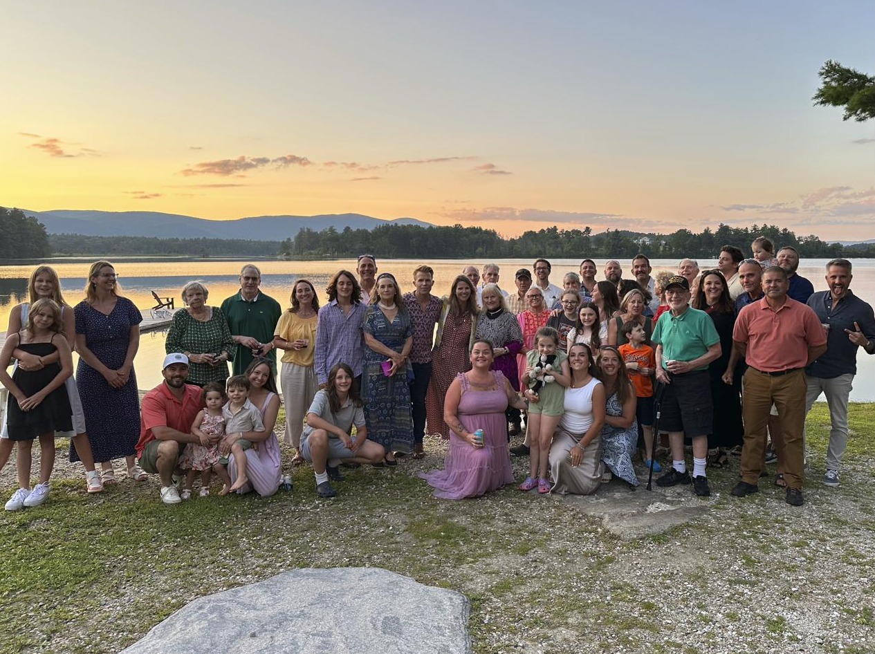 The big group at sunset
