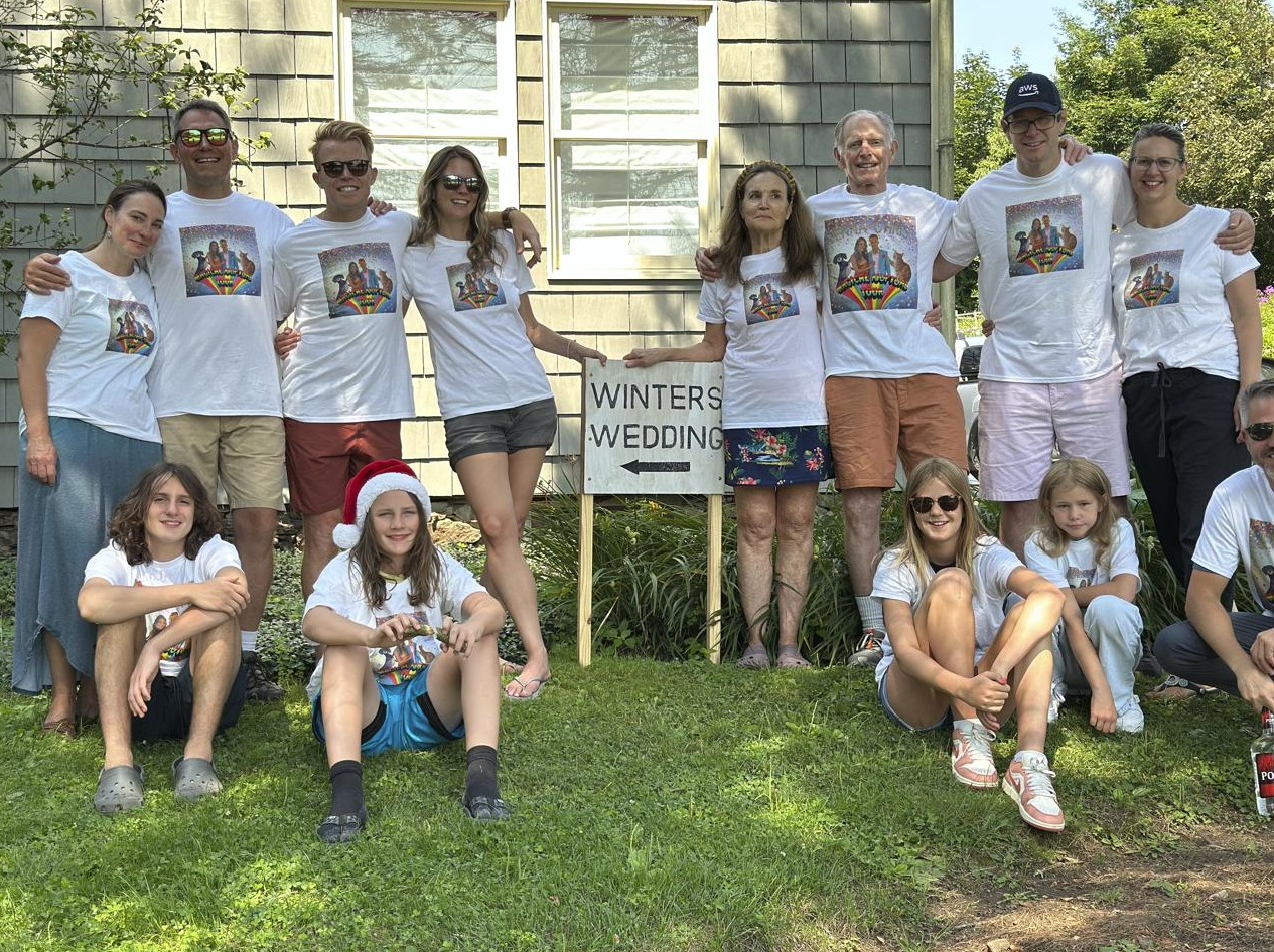 The family in tour shirts