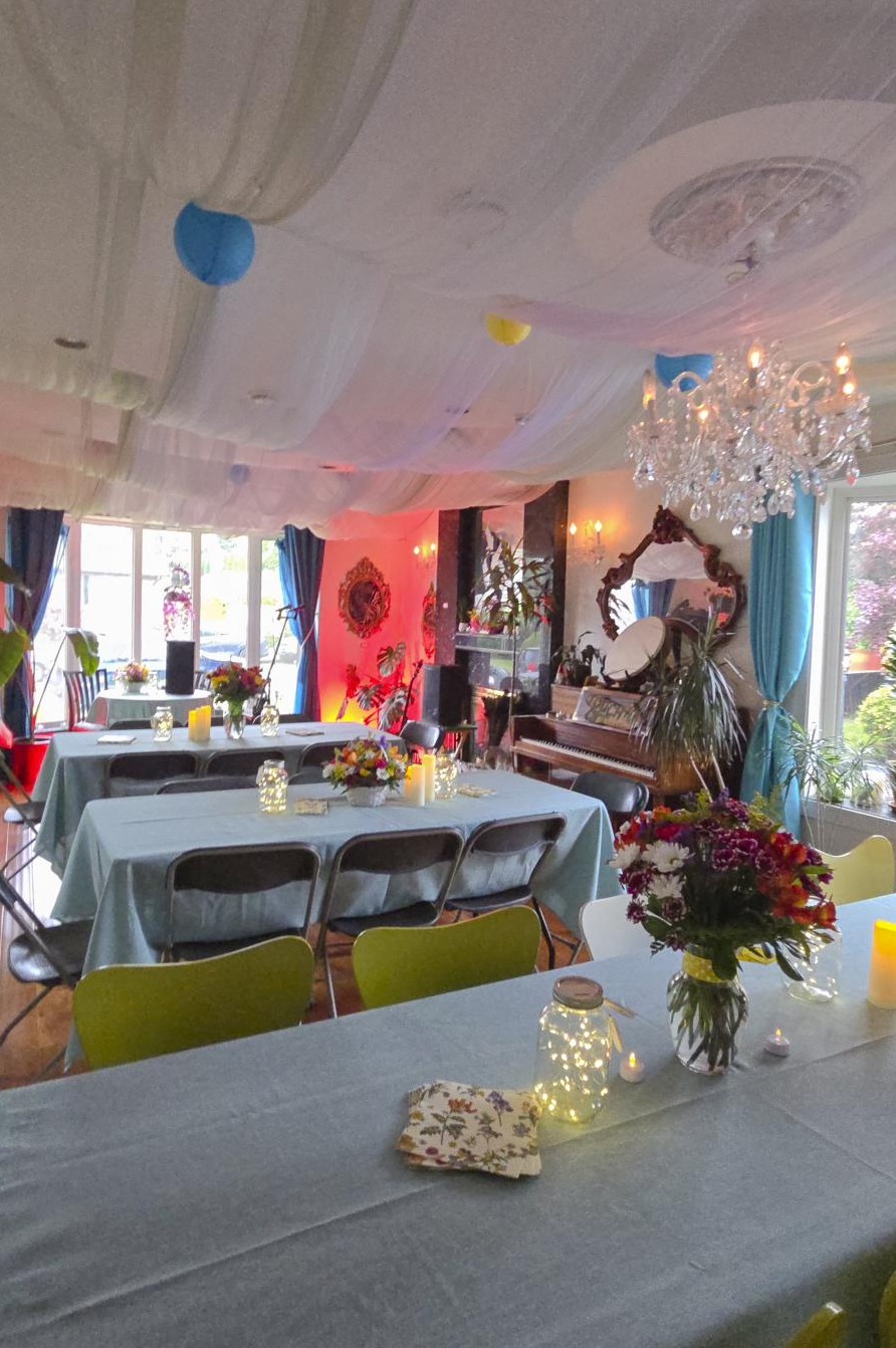 The reception area before guests arrived